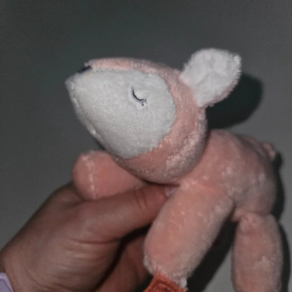 Carter's Pink Fawn Plush Rattle Pacifier Loop Stuffed Animal Toy Lovey 2023 Deer